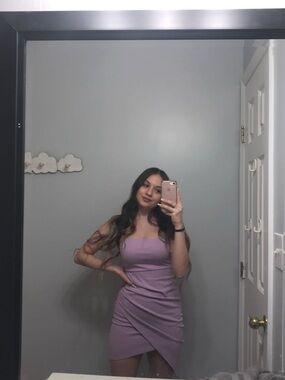 Blue Blush Lavender Strapless Bodycon Mini Dress